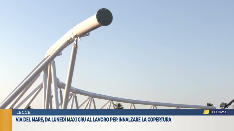 Via del Mare, da lunedì maxi gru al lavoro per innalzare la copertura