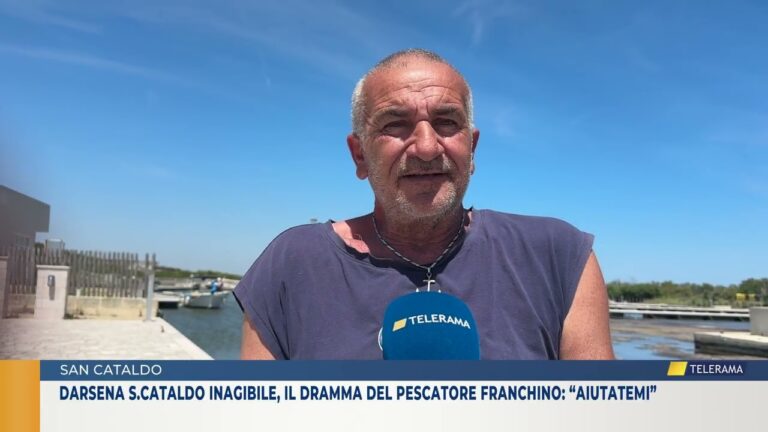 Darsena S.Cataldo inagibile, il dramma del pescatore Franchino: “Aiutatemi”
