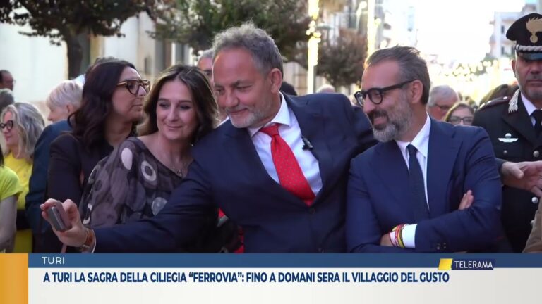 TURI. La sagra della ciliegia “ferrovia”: fino a domani sera il villaggio del gusto