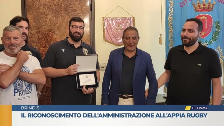 Il riconoscimento dell’amministrazione all’appia Rugby