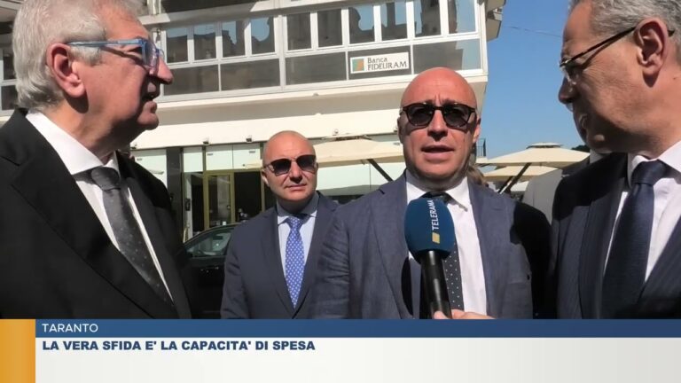 TARANTO.  LA VERA SFIDA E’ LA CAPACITA’ DI SPESA
