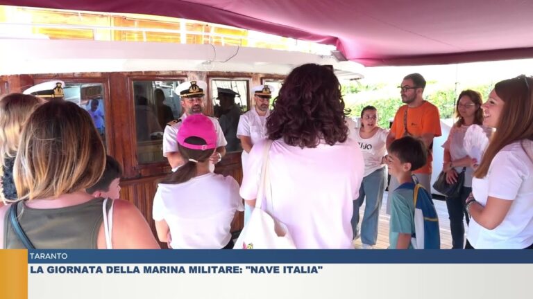 TARANTO.  LA GIORNATA DELLA MARINA MILITARE: NAVE “ITALIA”