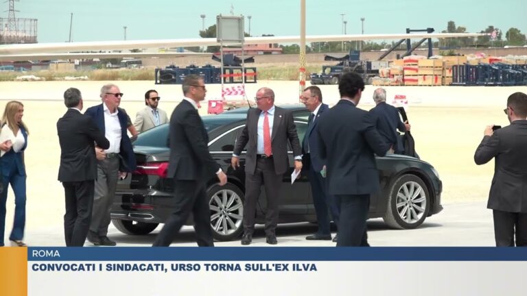 ROMA.  CONVOCATI I SINDACATI, URSO TORNA SULL’ EX ILVA
