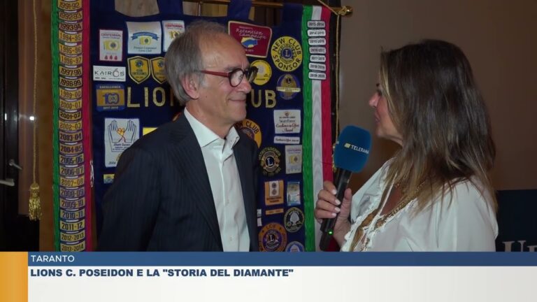 TARANTO.  LIONS C. POSEIDON E LA “STORIA DEL DIAMANTE”