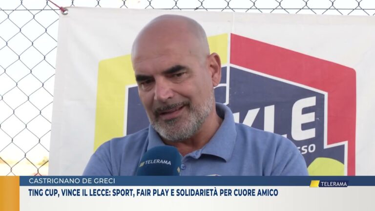 CASTRIGNANO DEI GRECI. TING CUP, VINCE IL LECCE: SPORT, FAIR PLAY E SOLIDARIETA’ PER CUORE AMICO