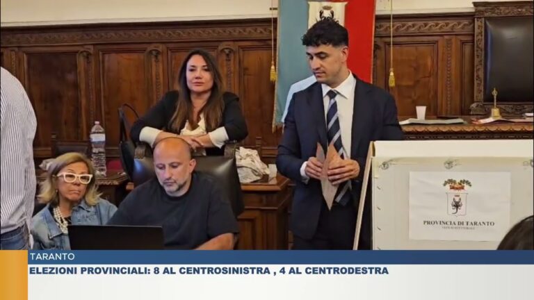 TARANTO.  ELEZIONI PROVINCIALI: 8 AL CENTROSINISTRA, 4 AL CENTRODESTRA