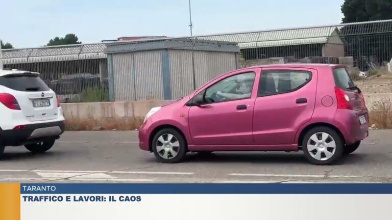 TARANTO.  TRAFFICO E LAVORI: IL CAOS