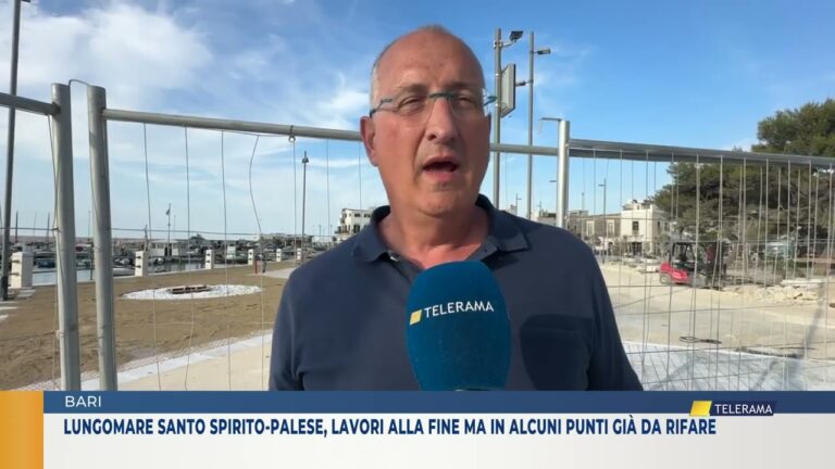 lungomare Santo Spirito-Palese, lavori alla fine ma in alcuni punti già da rifare