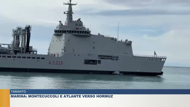 TARANTO.  MARINA: MONTECUCCOLI E ATLANTE VERSO HORMUZ