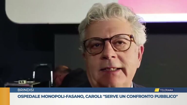Ospedale Monopoli-Fasano, Caroli: “serve un confronto pubblico”