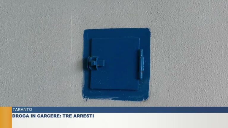 TARANTO. DROGA IN CARCERE: TRE ARRESTI