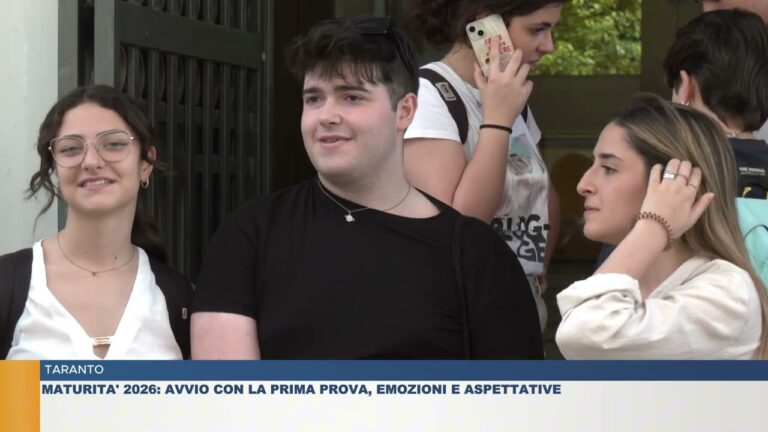 TARANTO.  MATURITA’ 2026: AVVIO CON LA PRIMA PROVA, EMOZIONI E ASPETTATIVE