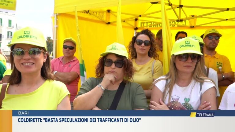 BARI COLDIRETTI: “BASTA SPECULAZIONI DEI TRAFFICANTI DI OLIO”