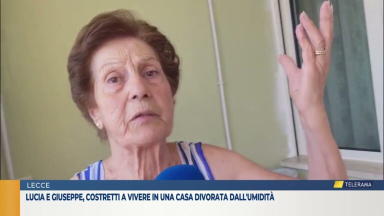 Lucia e Giuseppe, costretti a vivere in una casa divorata dall’umidità