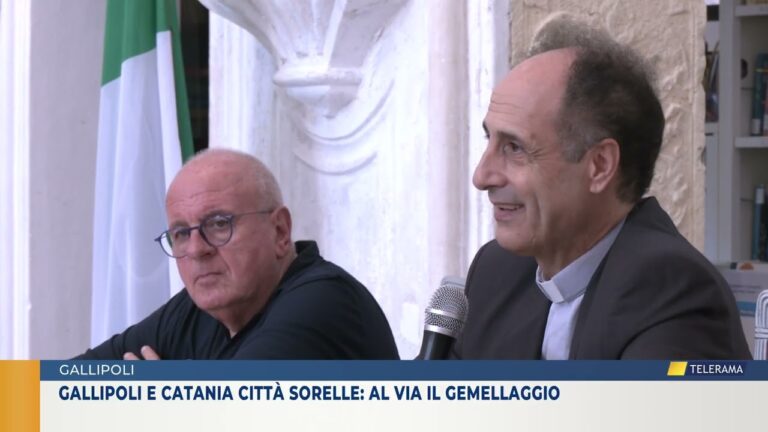 Gallipoli e Catania città sorelle: al via il gemellaggio