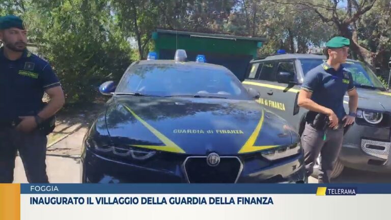 FOGGIA.inaugurato il villaggio della guardia della finanza