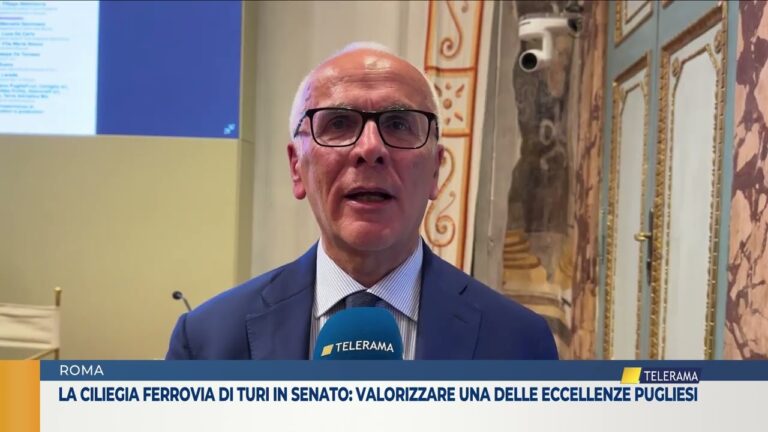 ROMA. la ciliegia ferrovia di turi in senato: valorizzare una delle eccellenze pugliesi
