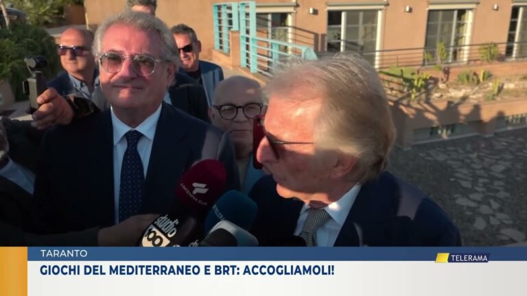 TARANTO Giochi del Mediterraneo e BRT: accogliamoli!