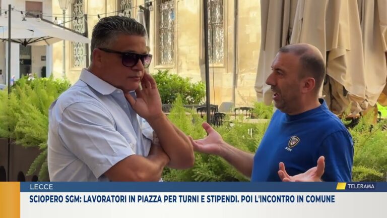 Sciopero SGM: lavoratori in piazza per turni e stipendi. Poi l’incontro in comune