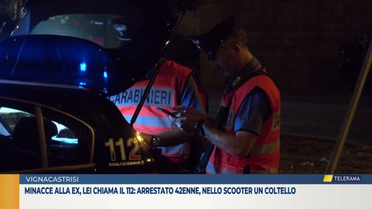 Minacce alla ex, lei chiama il 112: arrestato 42enne, nello scooter un coltello