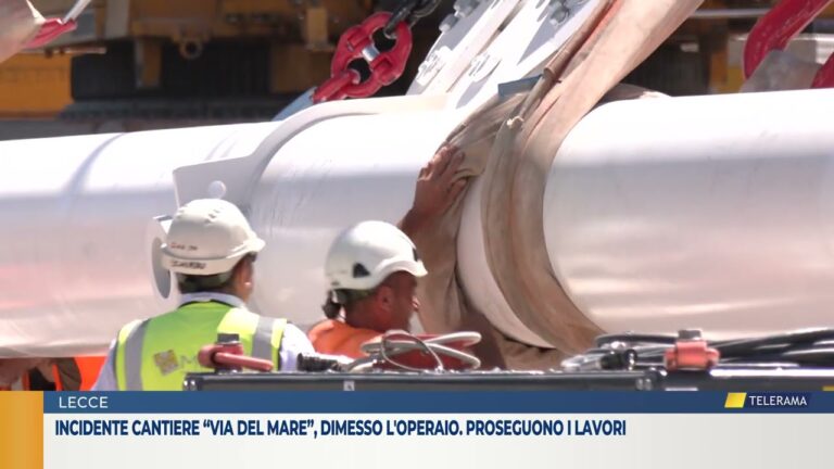 Incidente cantiere “Via del Mare”, dimesso l’operaio. Proseguono i lavori