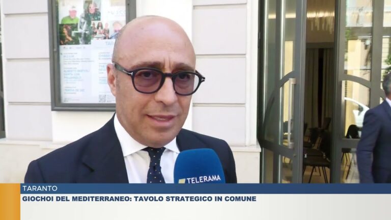 TARANTO.  GIOCHI DEL MEDITERRANEO: TAVOLO STRATEGICO IN COMUNE