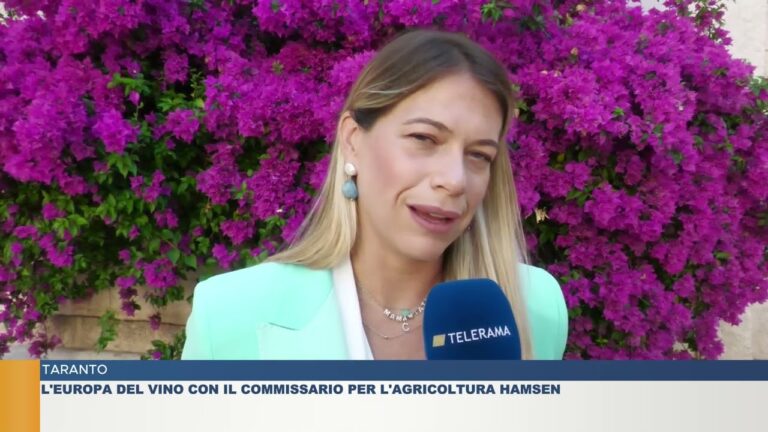 TARANTO.  L’EUROPA DEL VINO CON IL COMMISSARIO PER L’AGRICOLTURA HAMSEN