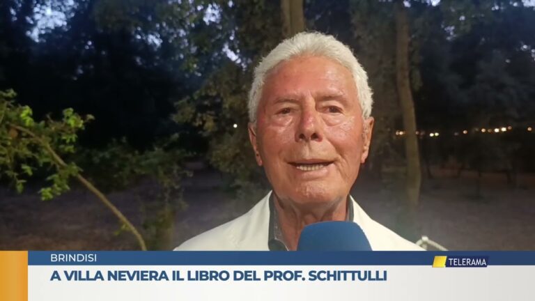 BRINDISI A VILLA NEVIERA IL LIBRO DEL PROF  SCHITULLI
