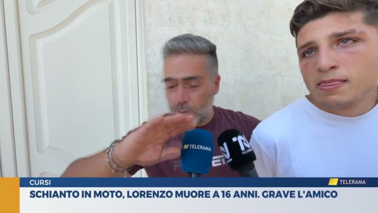 Schianto in moto, Lorenzo muore a 16 anni. Grave l’amico