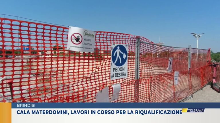Cala  Materdomini, lavori in corso per la riqualificazione