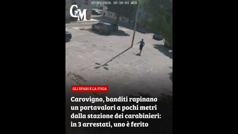 #Carovigno, rapinano #portavalori a pochi metri dalla stazione dei #carabinieri: gli spari e la fuga