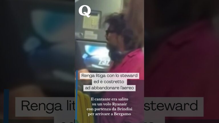 Francesco Renga fatto scendere dal volo Ryanair a Brindisi prima del decollo: lite con gli steward