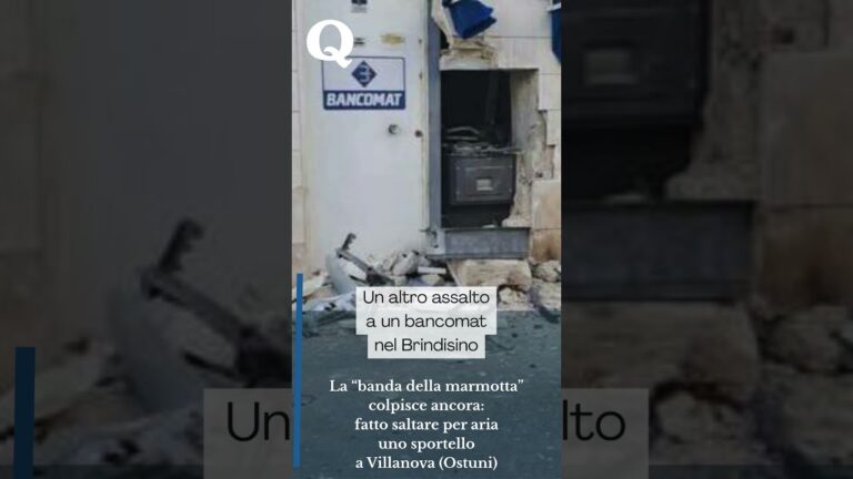 Brindisi, assalto a un bancomat a Ostuni
